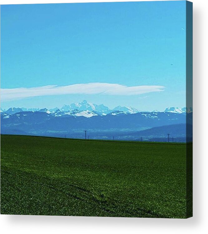  Acrylic Print featuring the photograph Mont Blanc, Switzerland by Aleck Cartwright