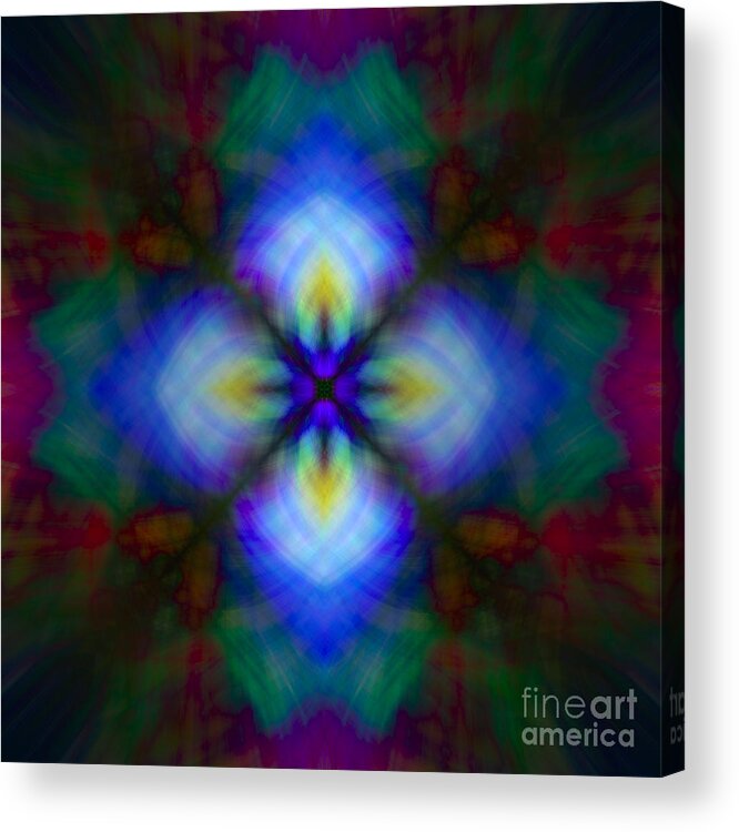 Abstract Acrylic Print featuring the photograph Morning Glory by Debra Fedchin