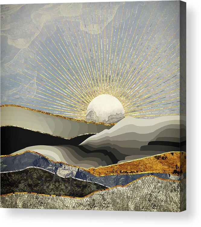 Morning Acrylic Print featuring the digital art Morning Sun by Katherine Smit