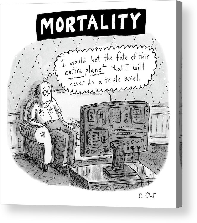 Mortality Acrylic Print featuring the photograph Mortality by Roz Chast