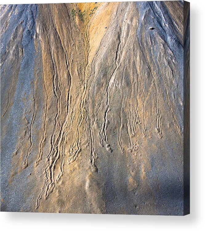 Mountain Acrylic Print featuring the photograph Mountain abstract 3 by Hitendra SINKAR
