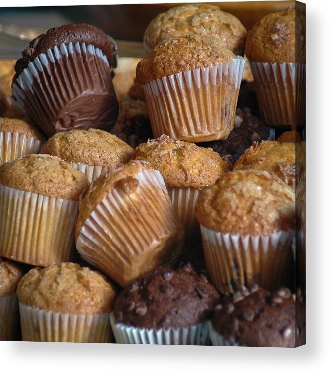 Food Acrylic Print featuring the photograph Muffin Madness by Frank Mari