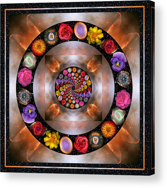 Yoga Art Acrylic Print featuring the photograph Nebulosity by Bell And Todd