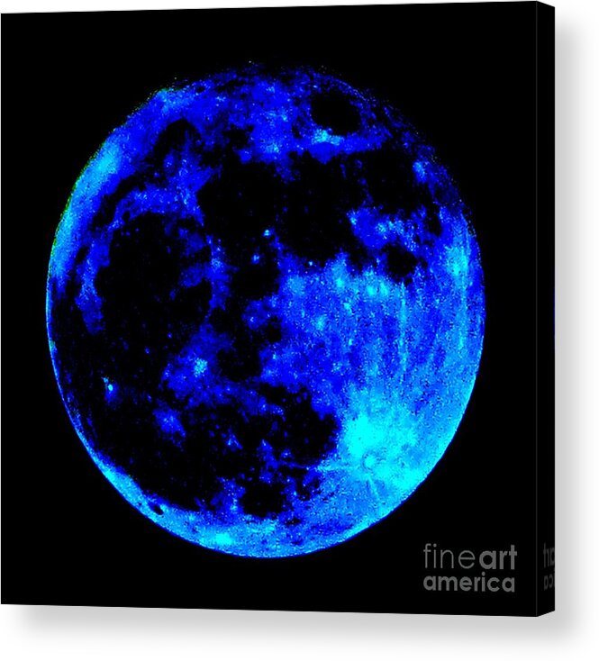 Neon Moon Acrylic Print featuring the photograph Neon Moon by Tim Townsend