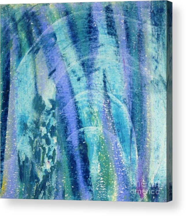 Northern Lights Acrylic Print featuring the painting Northern Lights by Deb Stroh-Larson