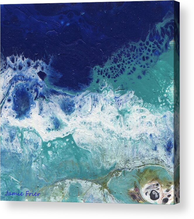 Ocean Acrylic Print featuring the painting Ocean by Jamie Frier