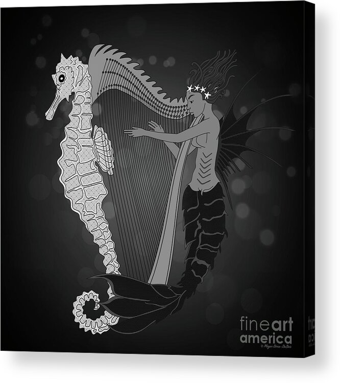 Keywords Acrylic Print featuring the digital art Ocean Lullaby2 by Megan Dirsa-DuBois