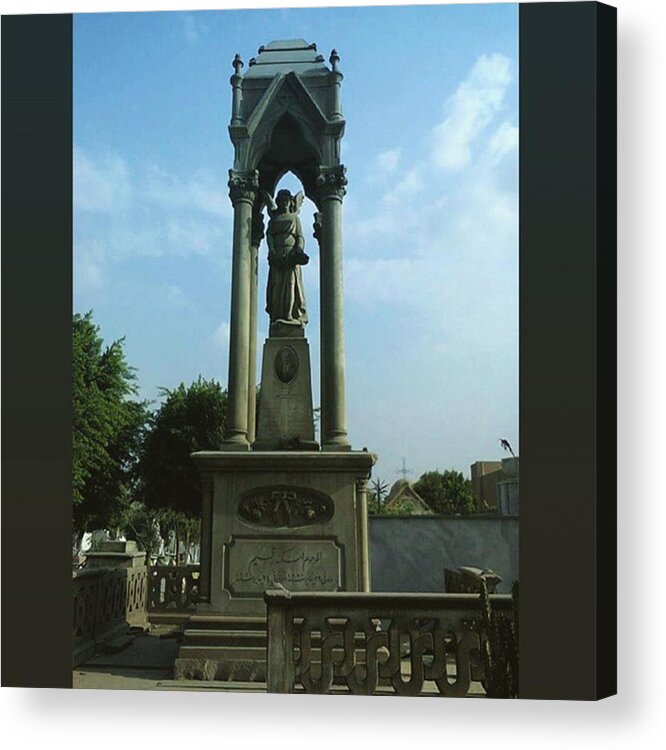 Art Acrylic Print featuring the photograph Old Christian Grave In Old by Eman Allam