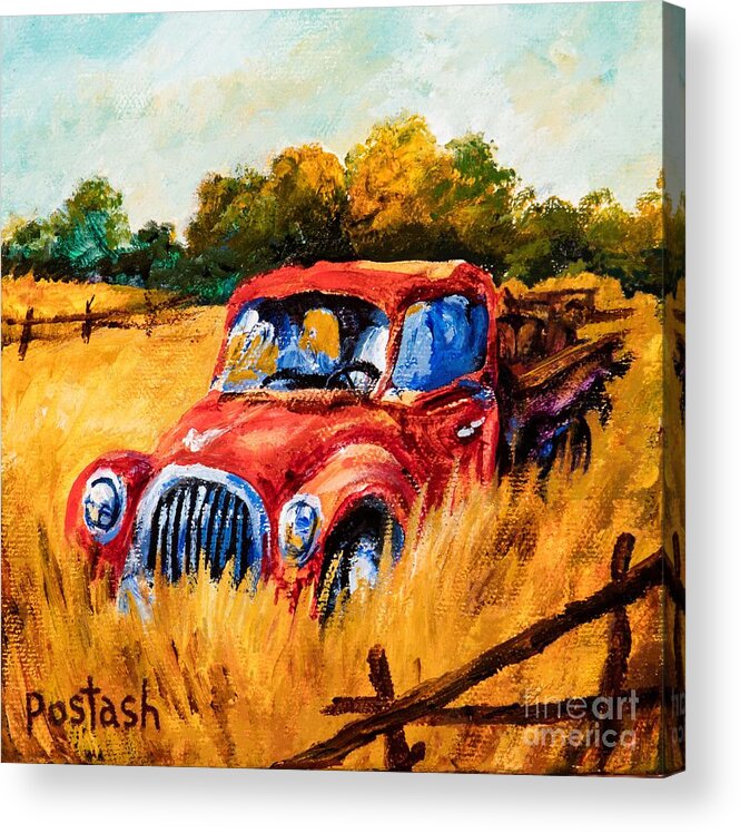 Colorful Acrylic Print featuring the painting Old Friend by Igor Postash