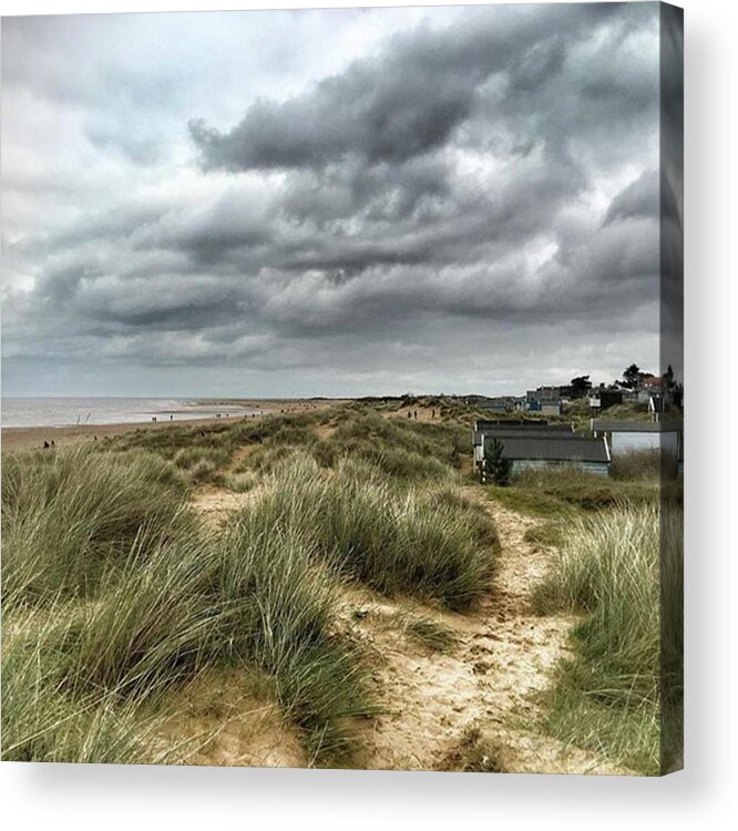 Norfolk Acrylic Print featuring the photograph Old Hunstanton Beach, North #norfolk by John Edwards