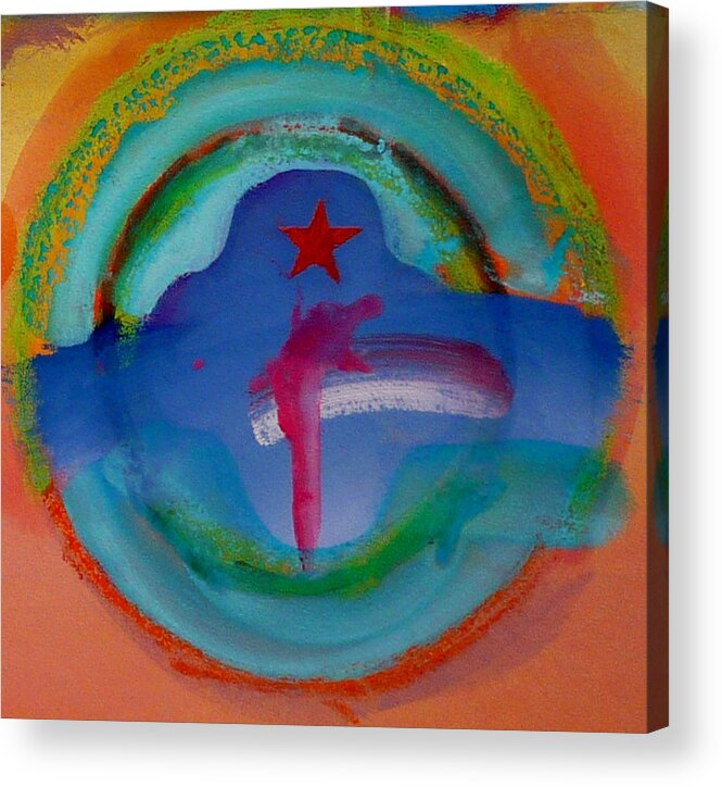 Logo Acrylic Print featuring the painting one by Charles Stuart