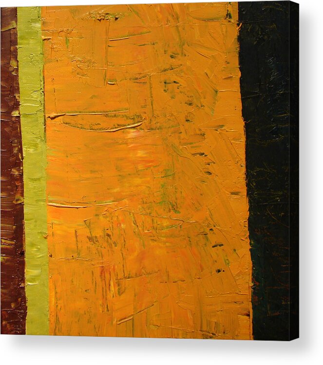 Red Acrylic Print featuring the painting Orange and Brown by Michelle Calkins