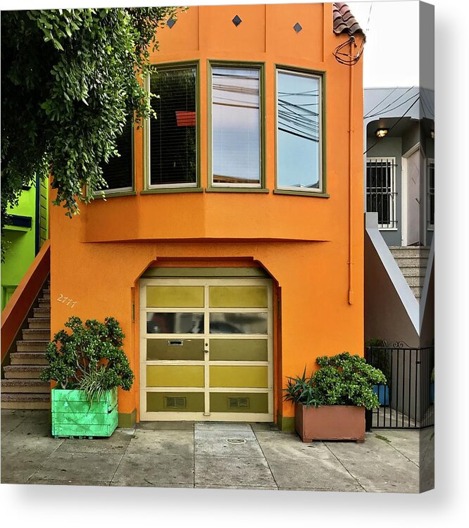  Acrylic Print featuring the photograph Orange House by Julie Gebhardt