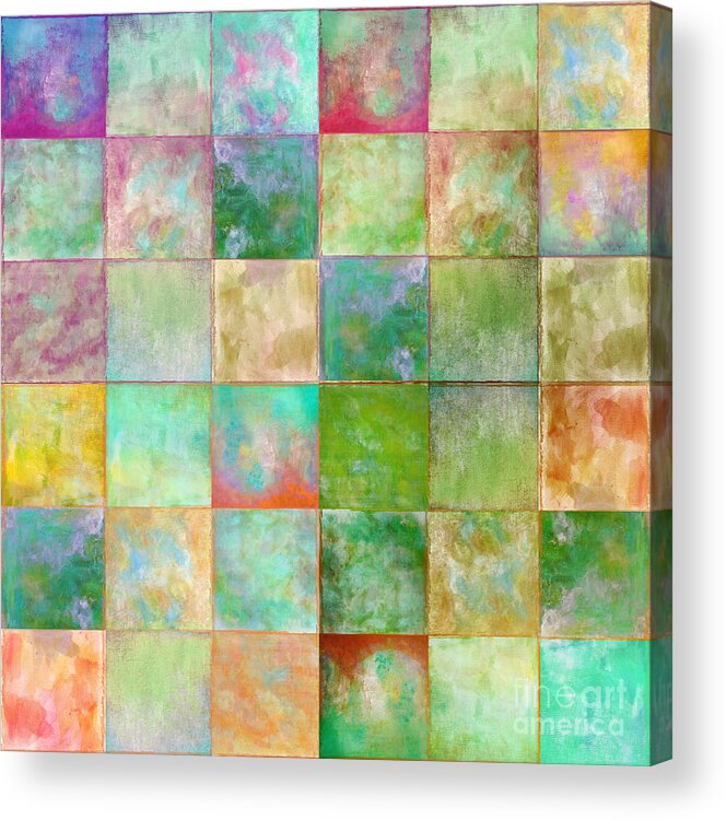 Colorful Paint Boxes Acrylic Print featuring the painting Paintbox by Mindy Sommers