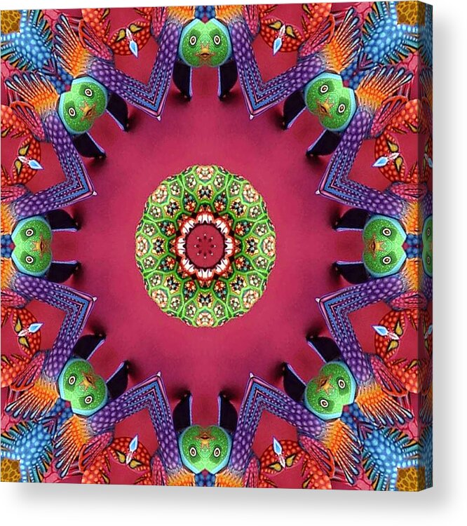 Kaleidoscopes Acrylic Print featuring the photograph Painted Faces by Kathleen Stephens