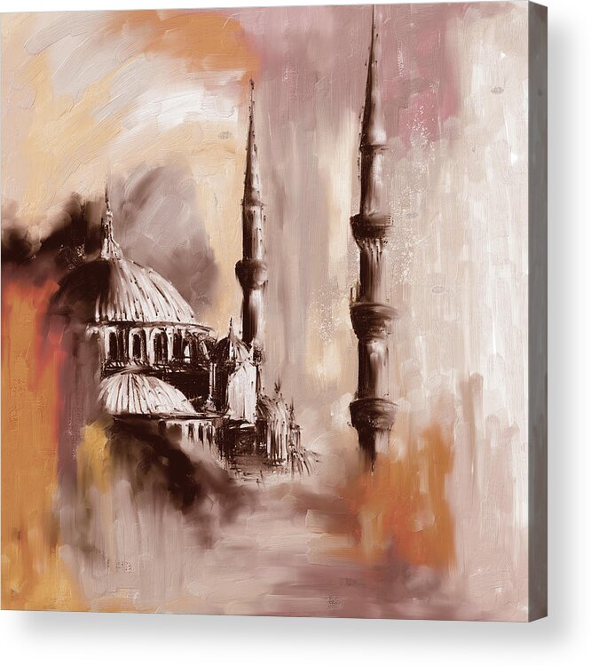 Abstract Acrylic Print featuring the painting Painting 368 2 by Mawra Tahreem