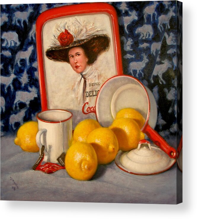 Realism Acrylic Print featuring the painting Past Teatime by Donelli DiMaria