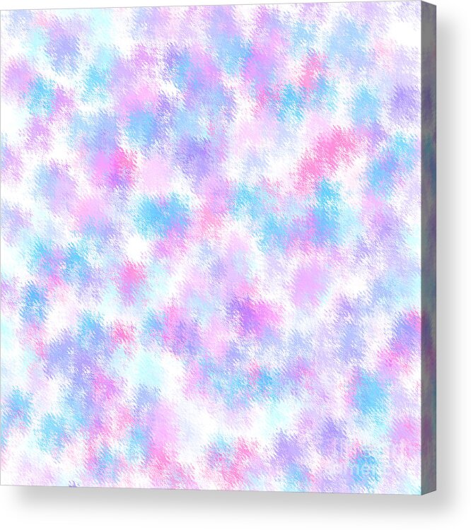 Abstract Acrylic Print featuring the digital art Pastelle by Susan Stevenson