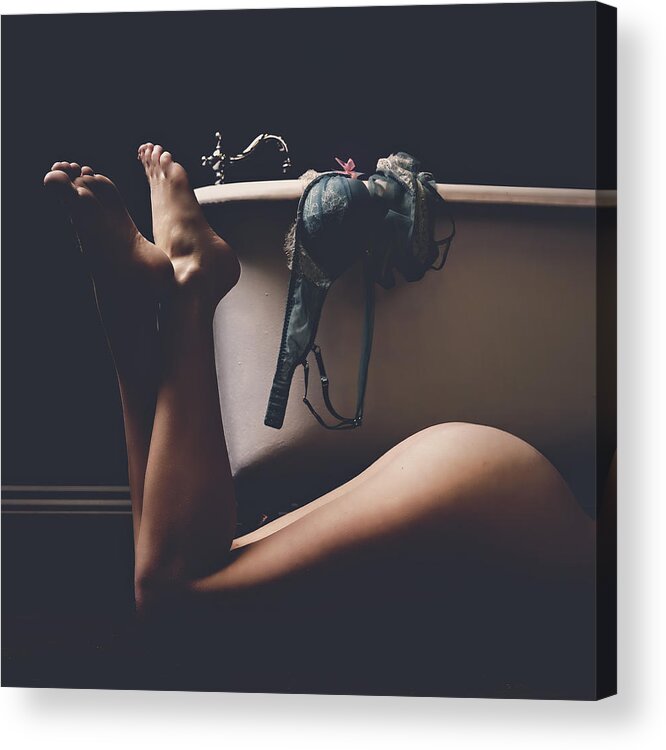 Legs Acrylic Print featuring the photograph Peeking In by David Soldano