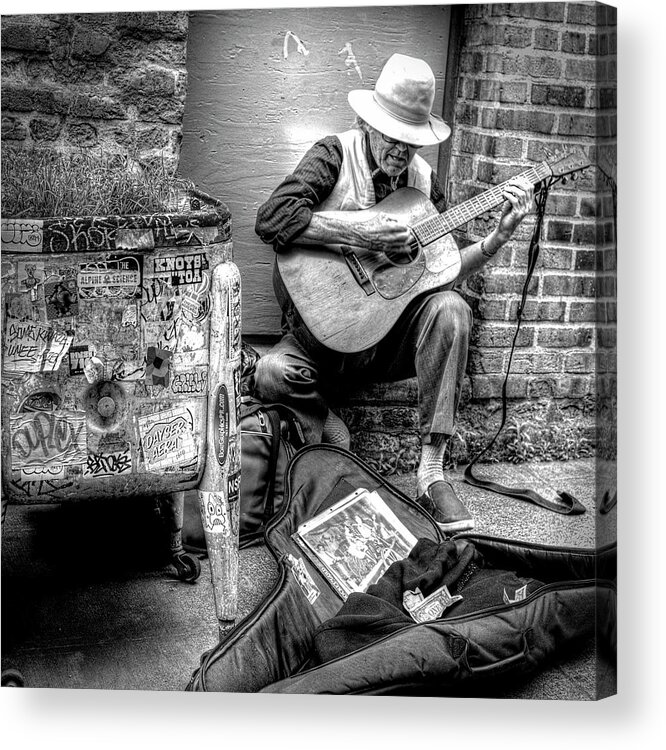 Photograph Acrylic Print featuring the photograph Pike Market Solo by Greg Sigrist