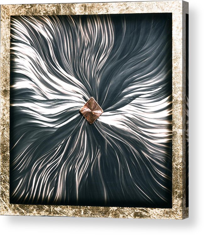 Stainless Steel Acrylic Print featuring the painting Plasma by Rick Roth