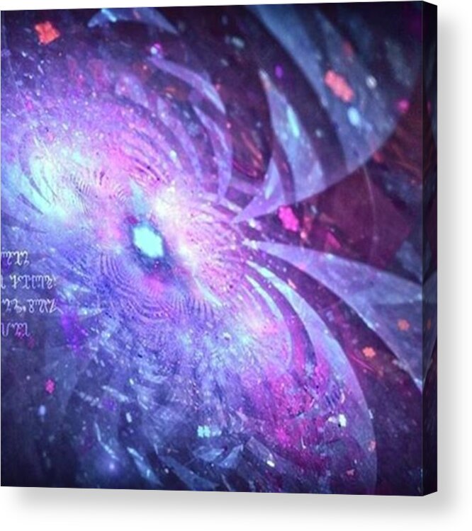 Product Acrylic Print featuring the photograph Poem - Digital Abstract Artwork 
to by Dx Works