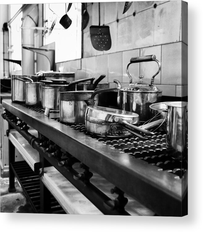 Pots Acrylic Print featuring the photograph Pots and Pans by Michael Hope