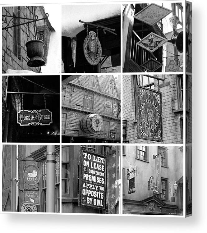 Potter Signs B Acrylic Print featuring the photograph Potter Signs B by Dark Whimsy