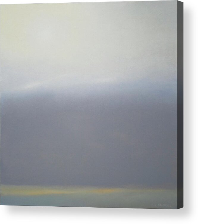 Cold Acrylic Print featuring the painting Prairie Winter SOLD by Cap Pannell