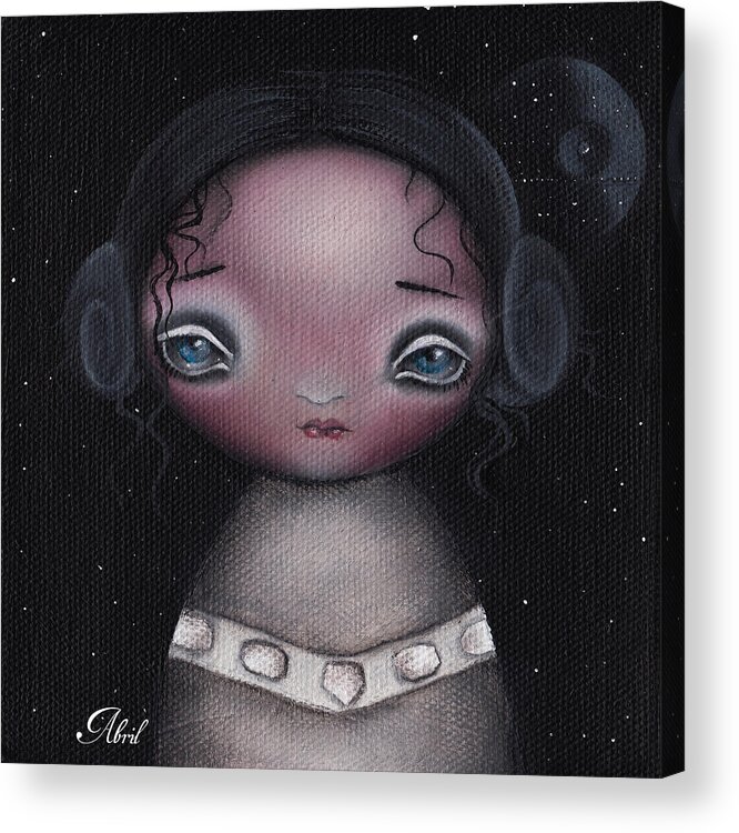 Princess Acrylic Print featuring the painting Princess L by Abril Andrade