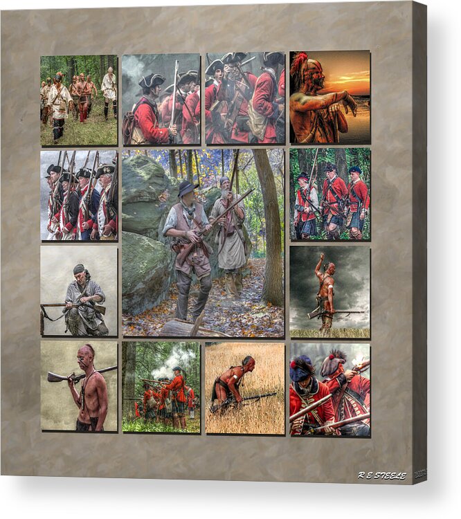Uniform Acrylic Print featuring the photograph Print Collection French and Indian War by Randy Steele