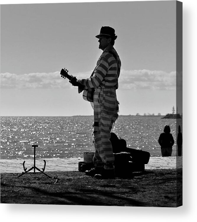 Toronto Acrylic Print featuring the photograph Prison Break Blues.

busking On The by Brian Carson