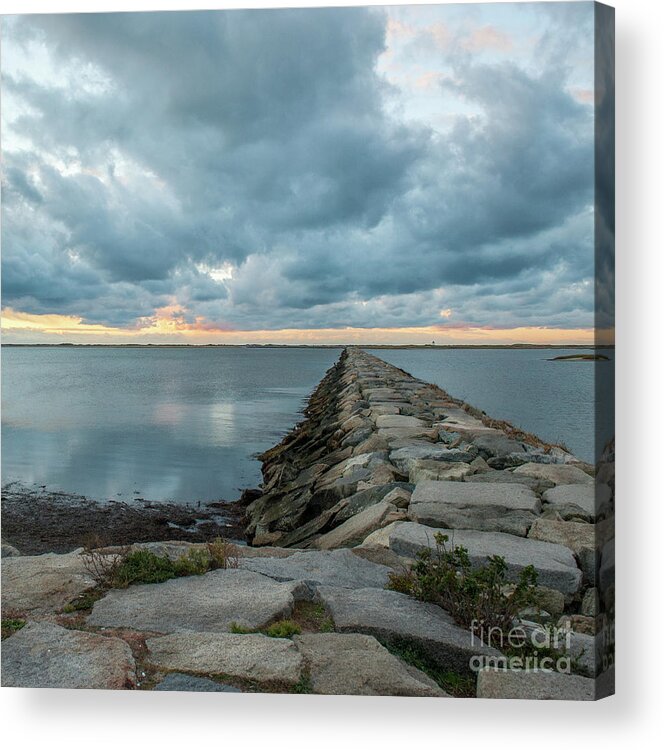 Breakwater Acrylic Print featuring the photograph Provincetown Breakwater #3 by Michael James