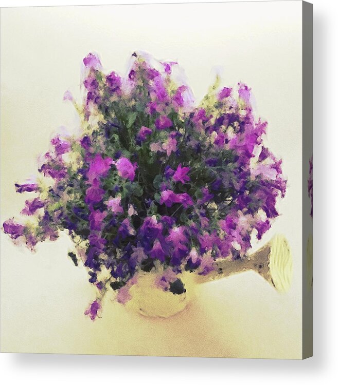 Purple Acrylic Print featuring the photograph Purple Flowers by Kate Hannon