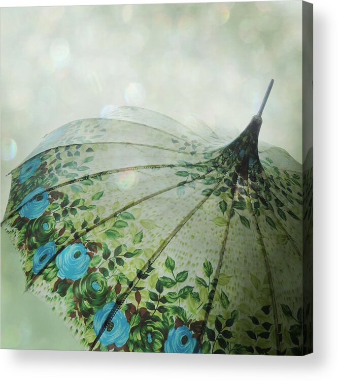 Rain Acrylic Print featuring the photograph Raining Bokeh by Sally Banfill