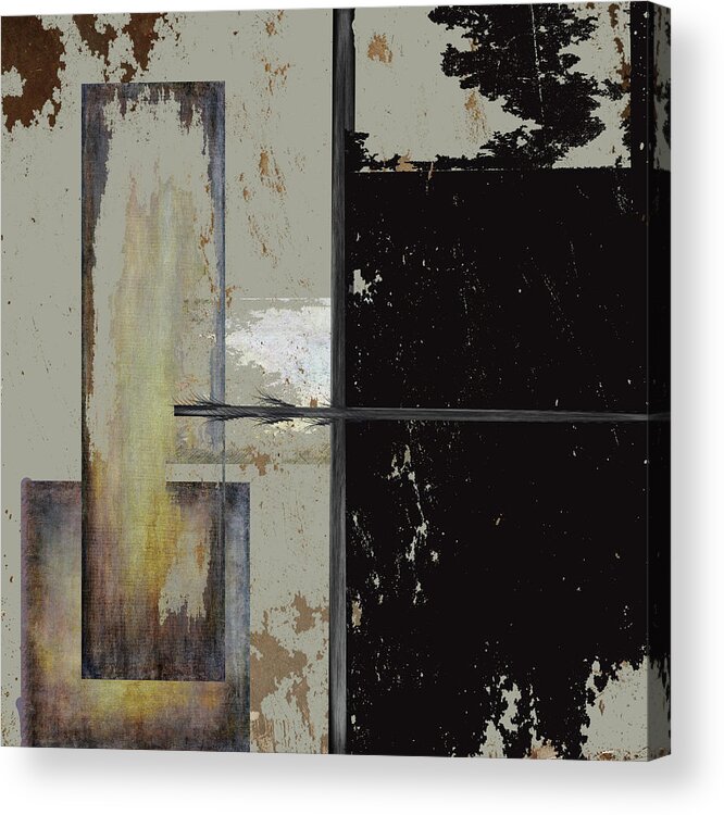 Abstract Acrylic Print featuring the digital art Re Stacked by Kandy Hurley