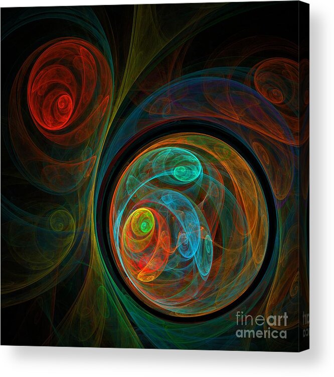 Rebirth Acrylic Print featuring the painting Rebirth by Oni H