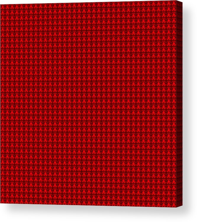  Acrylic Print featuring the painting Red Heart 1296 by Steve Fields