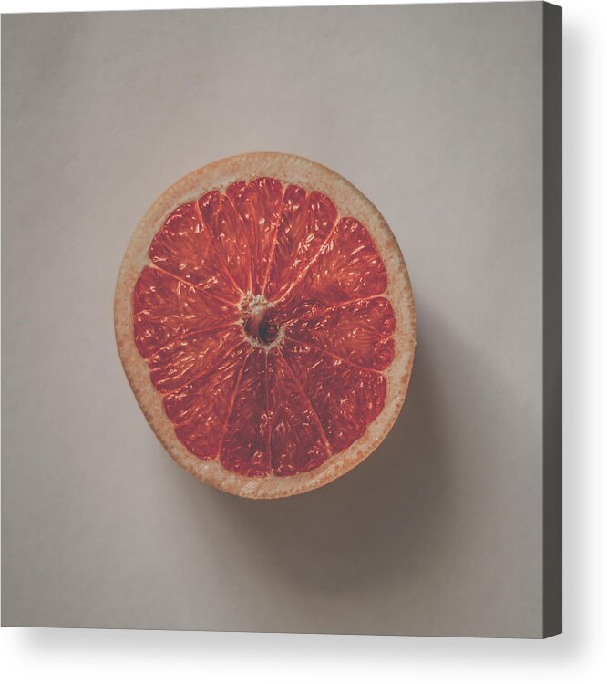 Blood Grapefruit Acrylic Print featuring the photograph Red Inside by Kate Morton