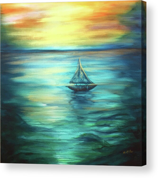Reflections Acrylic Print featuring the painting Reflections of Peace by Michelle Pier