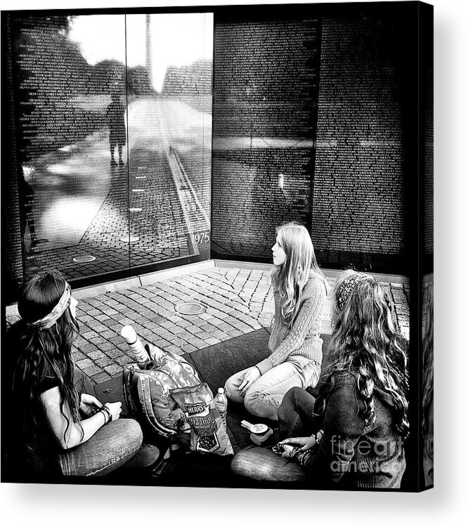 Vietnam War Memorial Acrylic Print featuring the photograph Reflections Of War by Kevyn Bashore