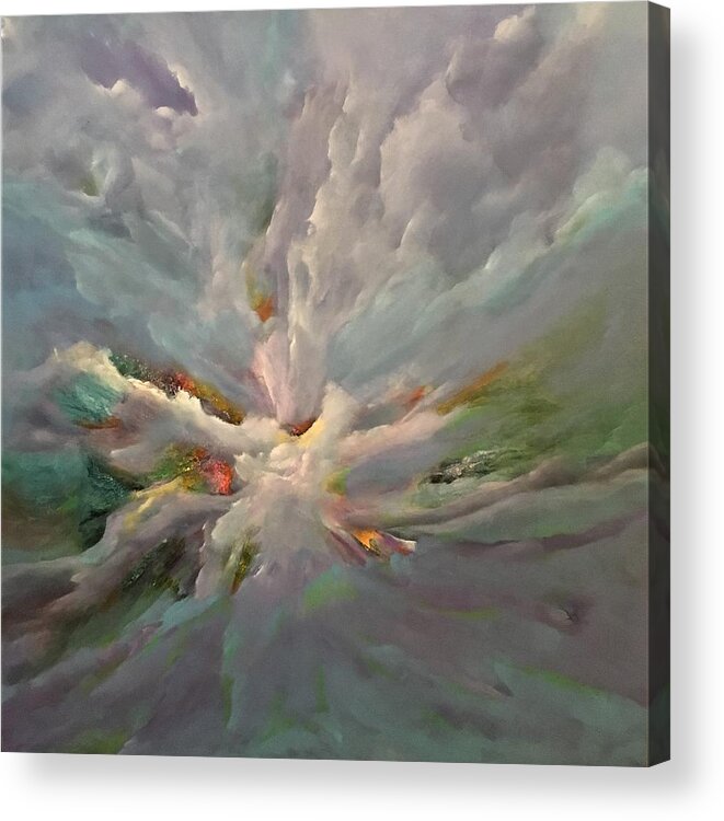Abstract Acrylic Print featuring the painting Resplendent by Soraya Silvestri