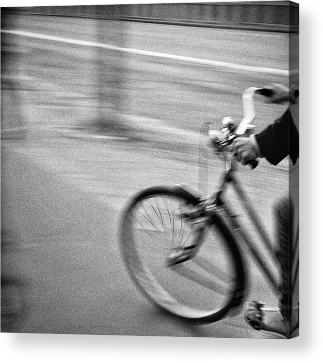 Paris Acrylic Print featuring the photograph Rider

#bike #bicycle #riding by Rafa Rivas
