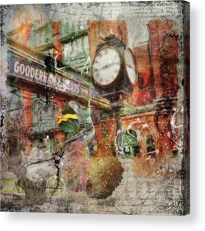 Toronto Acrylic Print featuring the digital art Riot of Colour Distillery District by Nicky Jameson