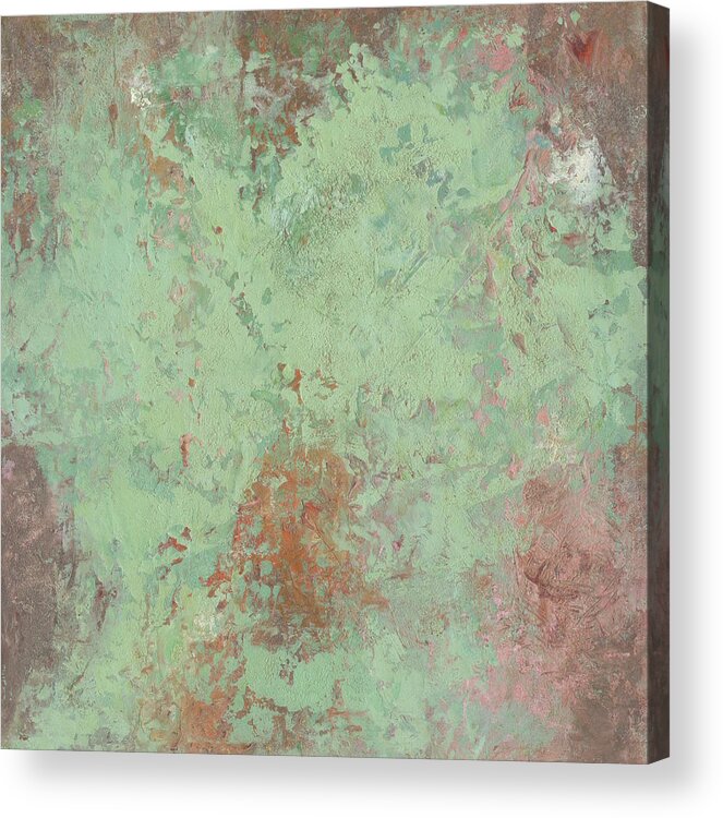 Abstract Acrylic Print featuring the painting River Shallows 4 by Marcy Brennan