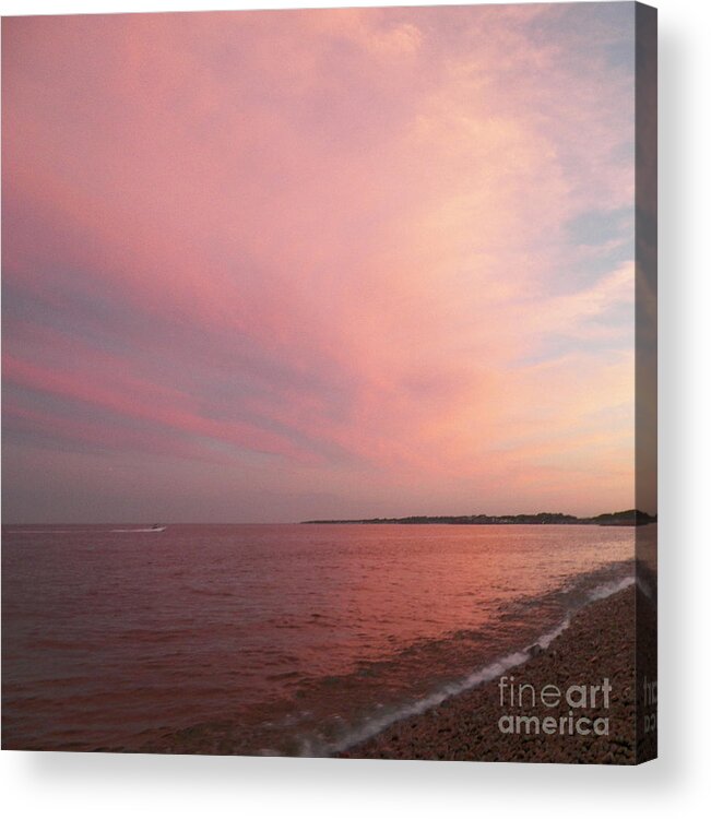 Rockport Acrylic Print featuring the photograph Rockport Sunset by Gina Sullivan