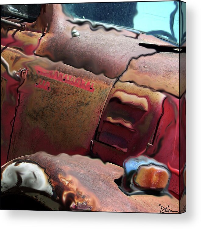 Rust Acrylic Print featuring the photograph Rust by Peggy Dietz