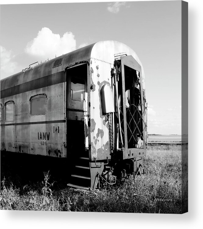 Trains Acrylic Print featuring the photograph Rusting on the Rails by Gary Gunderson