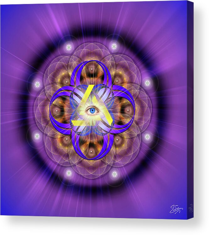 Endre Acrylic Print featuring the photograph Sacred Geometry 639 by Endre Balogh