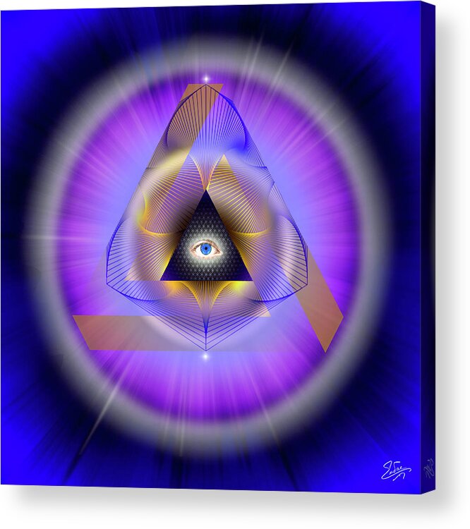 Endre Acrylic Print featuring the photograph Sacred Geometry 642 by Endre Balogh